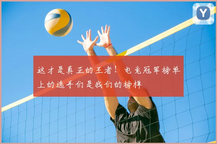 这才是真正的王者！电竞冠军榜单上的选手们是我们的榜样