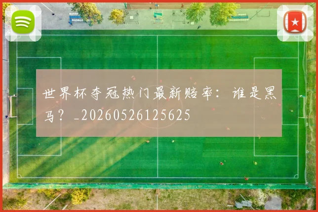 世界杯夺冠热门最新赔率:谁是黑马?_20260526125625